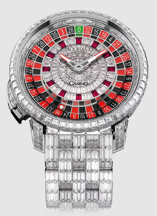 Jacob & Co casino tourbillon WHITE GOLD BRACELET replica watch CA800.39.BD.BB.A39BD